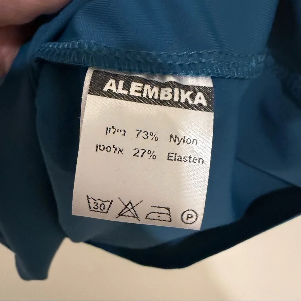 Alembika 3 Teal Sleeveless V-Neck Dress Lagenlook Artsy - Picture 3 of 4